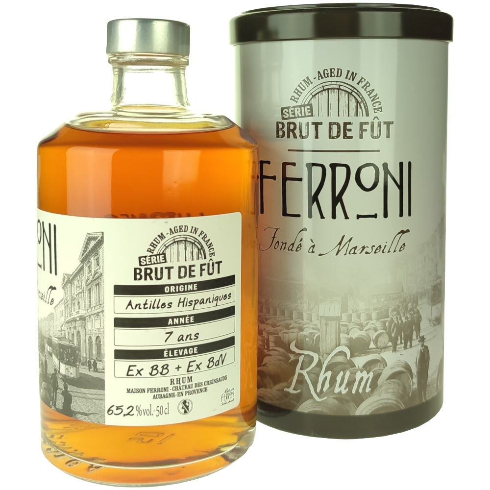 Antilles hispaniques Brut de Fût 7 ans, Maison Ferroni 2 Antilles hispaniques Brut de Fût 7 ans Maison Ferroni